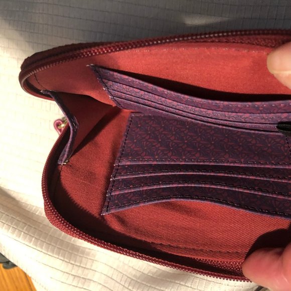 Fossil Fossil multicolor leather wristlet red - Picture 4 of 5